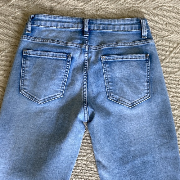 Redial Paris Embellished Pearls Rhinestone Boot Cut Jeans - Size Small - Picture 9 of 11